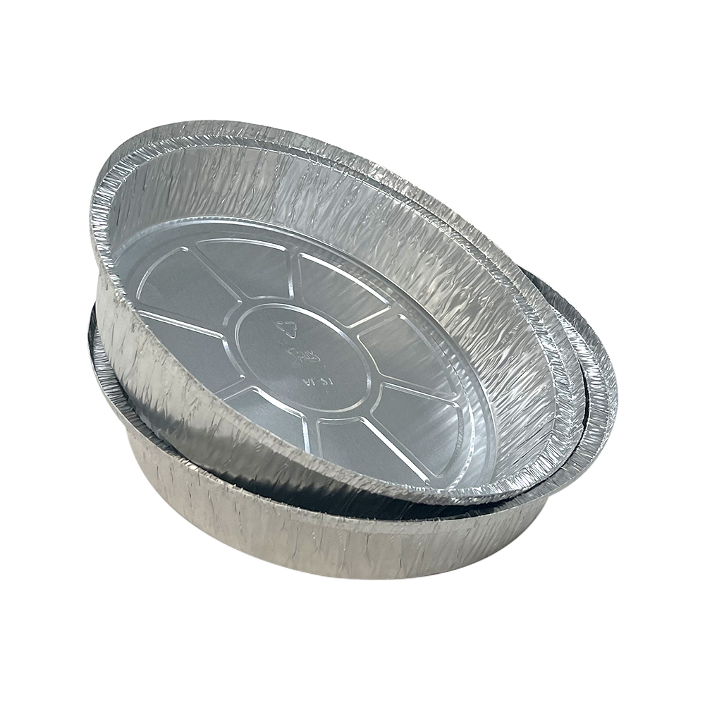 Customized Size Aluminum Foil Food Pie Container Tray 