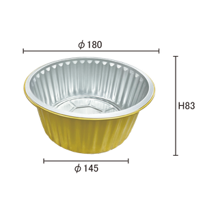 Round Disposable Aluminum Foil Pans For Air Fryer Oven Takeout Food Container Accept OEM