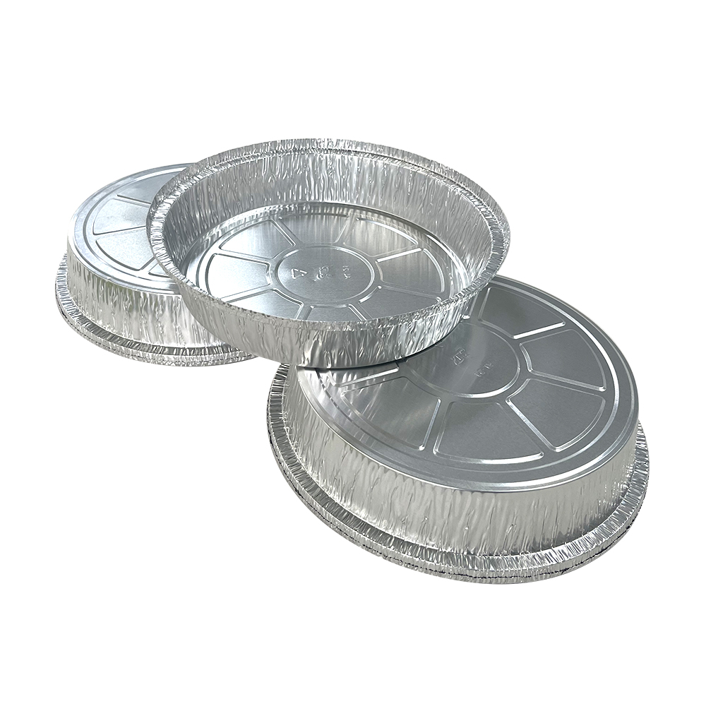 Customized Size Aluminum Foil Food Pie Container Tray 