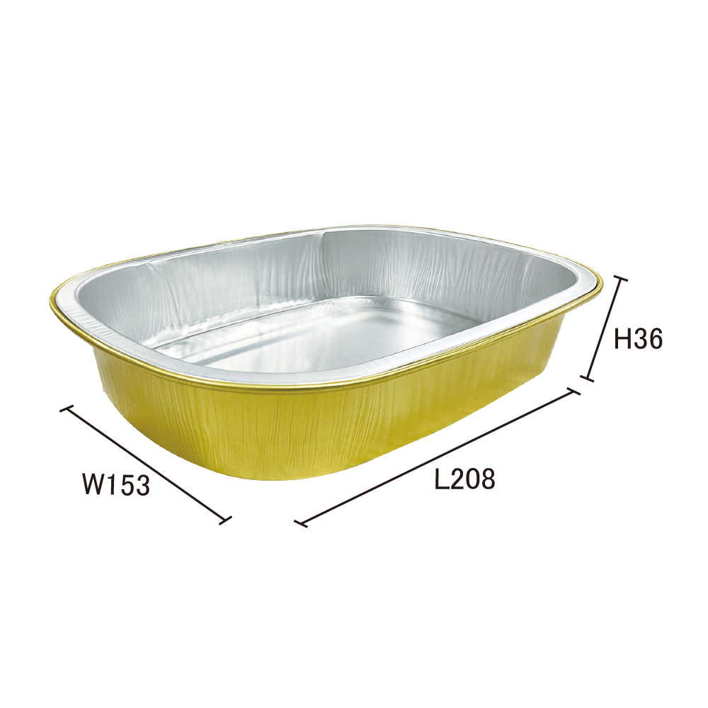 Disposable Aluminum foil Pans Baking Disposable Food Aluminum Foil Tray with Plastic lid Takeaway Foil Containers