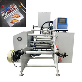 Automatic Aluminum Foil Roll Rewinding Machine Household Use Foil Roll Making Machinery