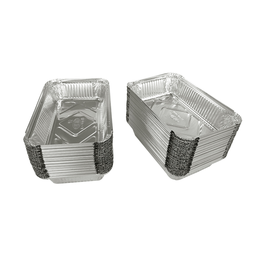 Rectangle Aluminium Tray Disposable Aluminum Foil Food Take Away Container