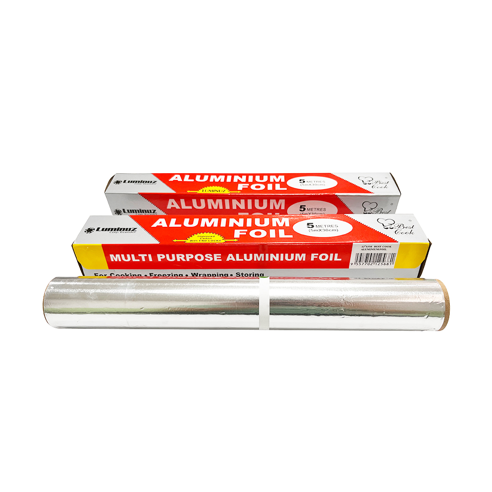 Disposable Household Non-Stick Foil Food Packaging Rolls Sliver Aluminum Foil 