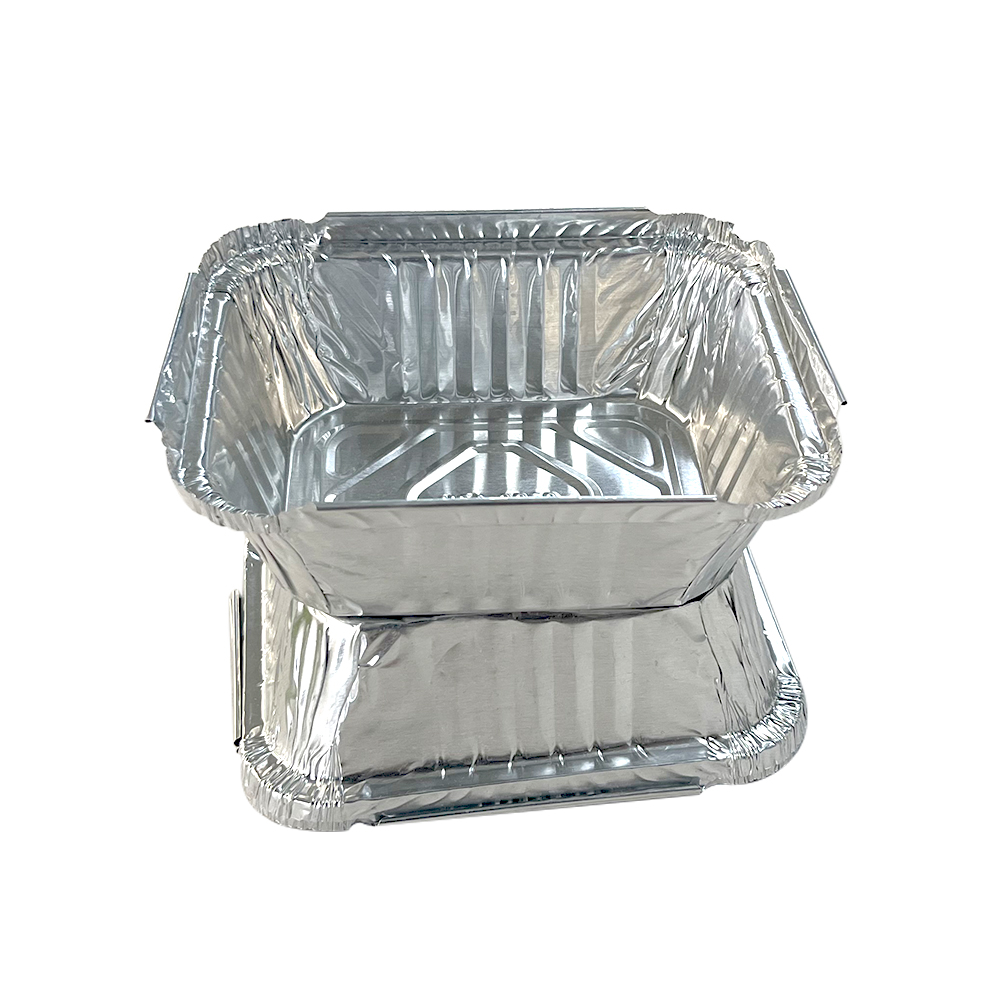 Oven Use Food Packing Aluminum Foil Containers Silver Foil Baking Tray