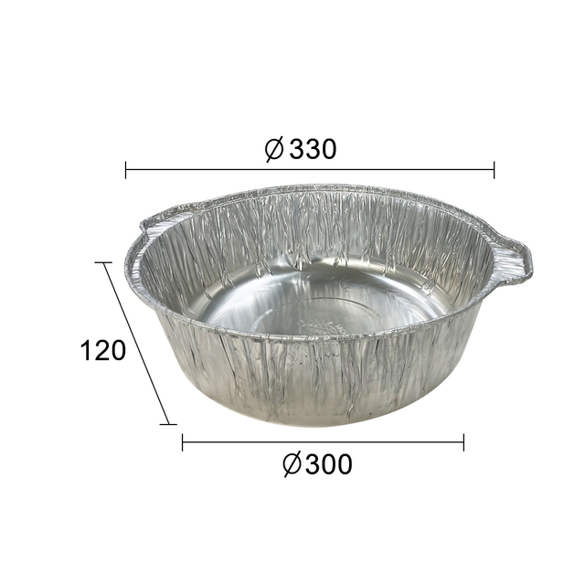 Large Capacity Aluminium Foil Food Packing Container with Lids